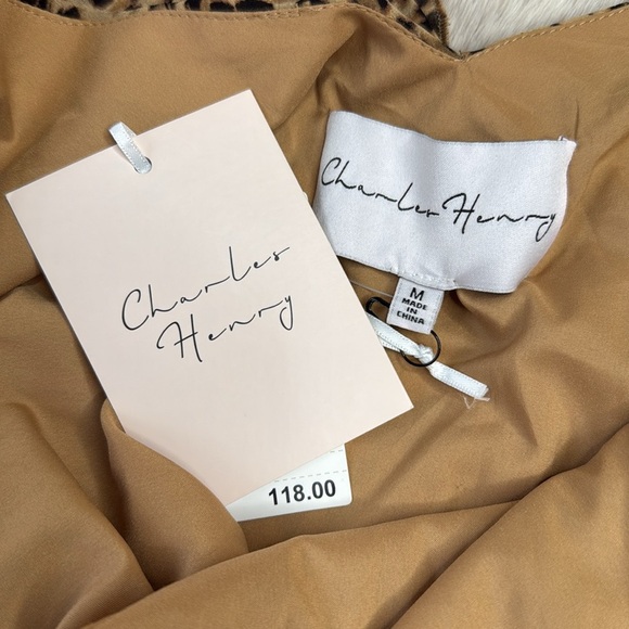 CHARLES HENRY | Tiered Leopard Print Ruffle Dress, Size M, NWT - Picture 4 of 16